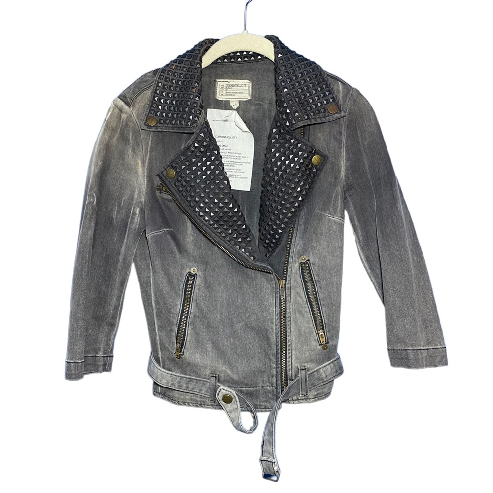 Current/Elliott
Grey The Biker Jacket
Size: US 1 Length: Mid-Length